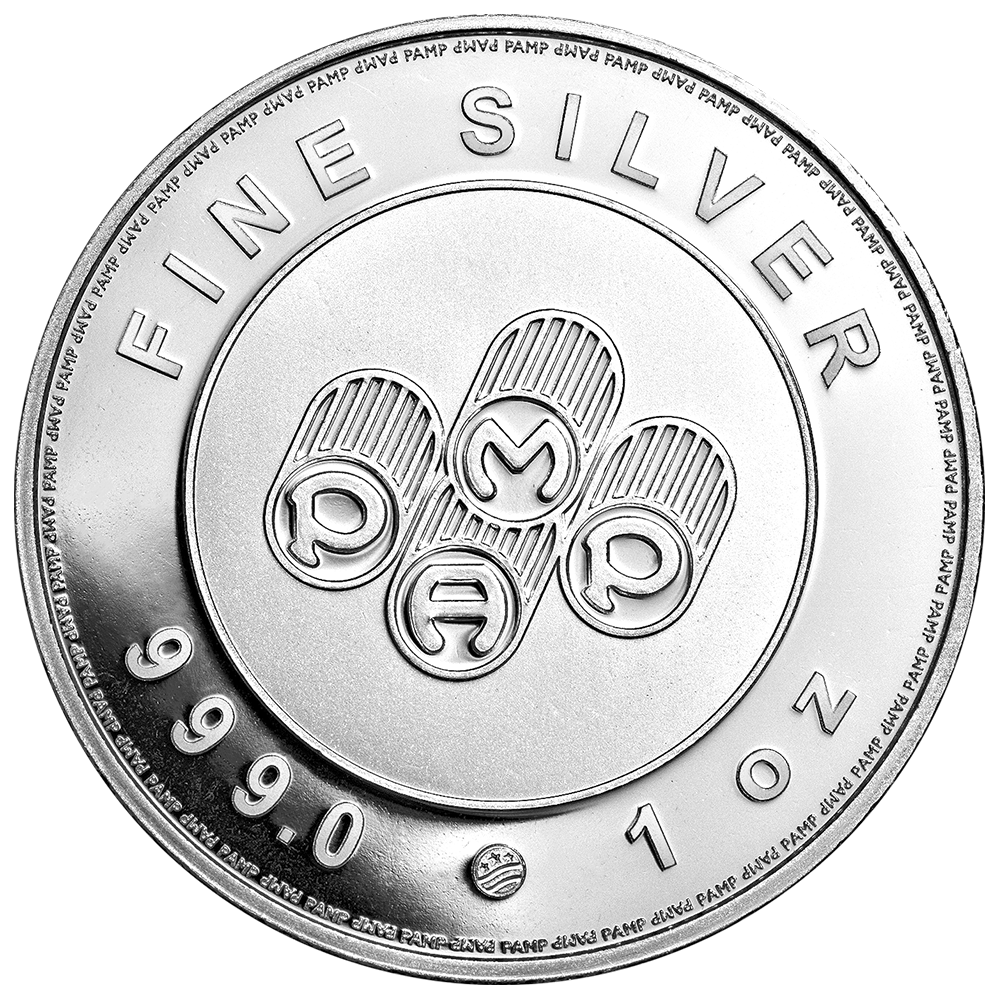 1 Oz Silver Round PAMP Buffalo image 1