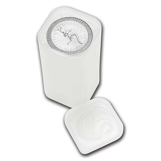 1 Oz Silver Australia Kangaroo 2021 BU image 2