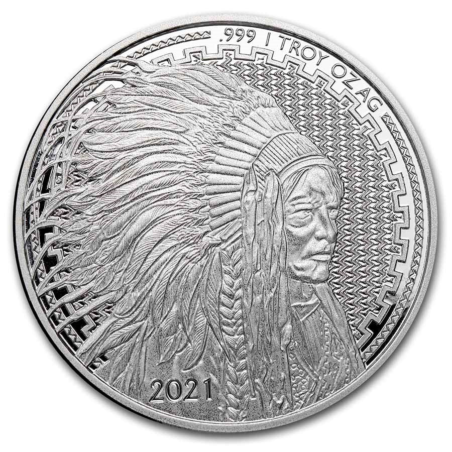 2021 1 oz Silver Round - Liberty Trade Buffalo image 0
