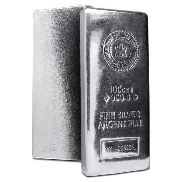 100 oz Silver Bar Royal Canadian Mint 9999 (Open Bar) image 1