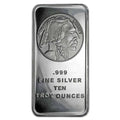 10 oz Buffalo Design 0.999 Pure Silver Bar