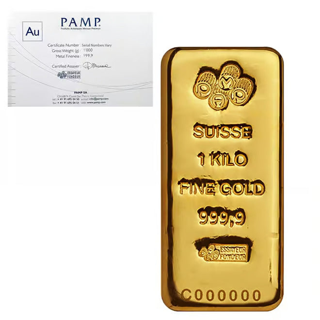 1 Kilo Pamp Suisse Gold Bar image 1