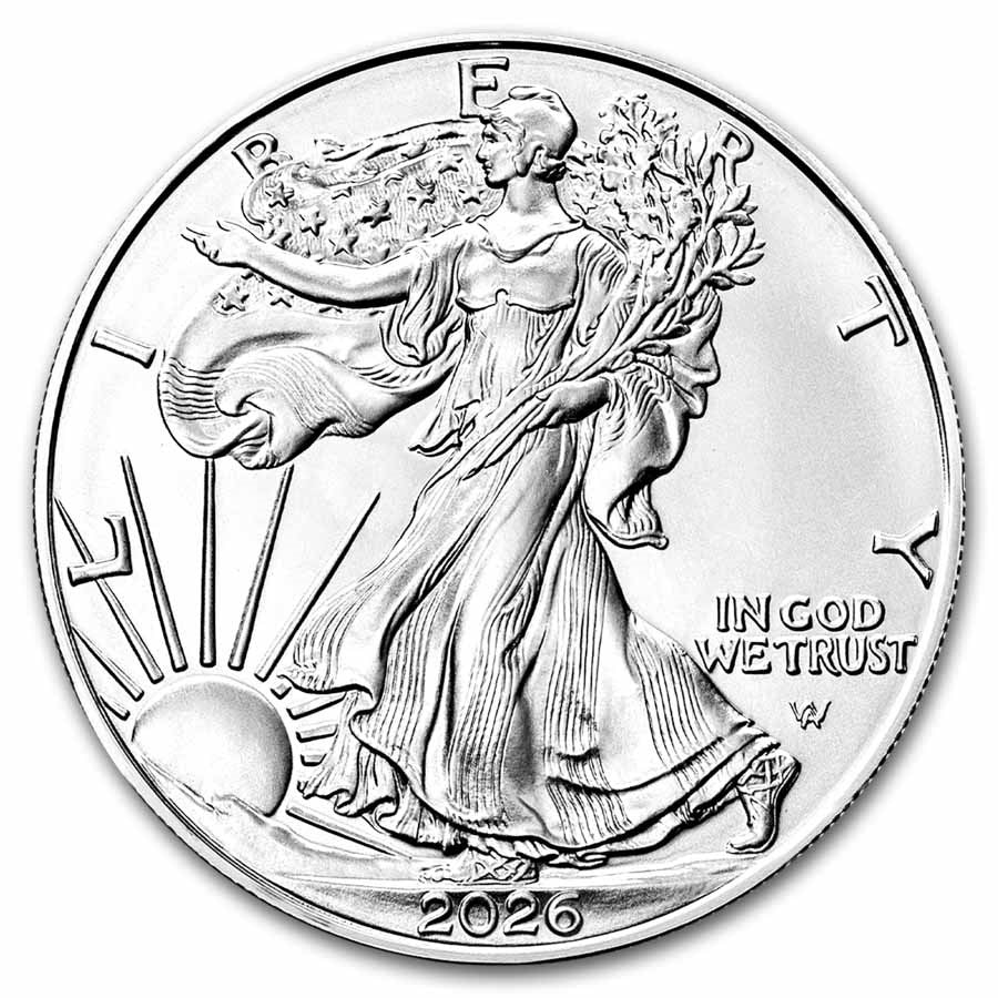 2026 1 oz American Silver Eagle Coin BU image 0