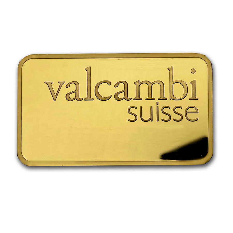 10 oz Gold Bar - Valcambi Suisse (w/Assay) image 1