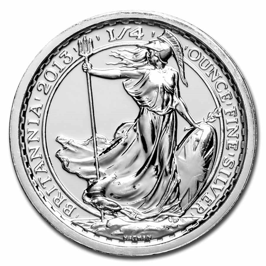 1/4 oz Silver Britannia BU (Random Year) image 0