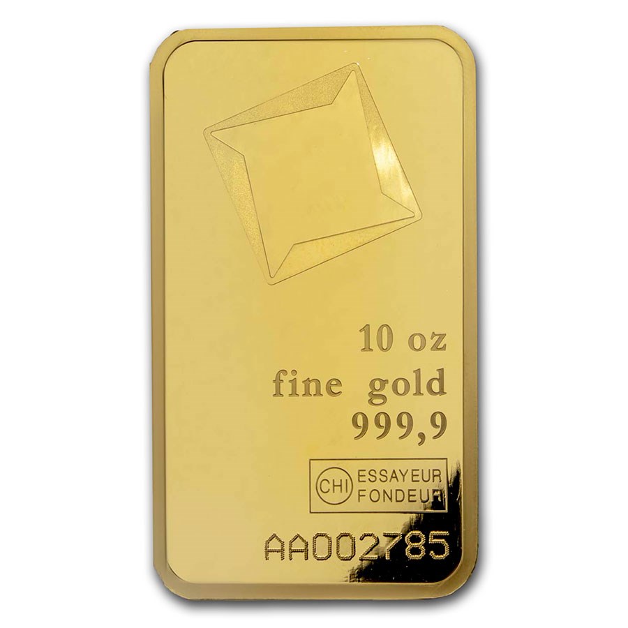 10 oz Gold Bar - Valcambi Suisse (w/Assay) image 0