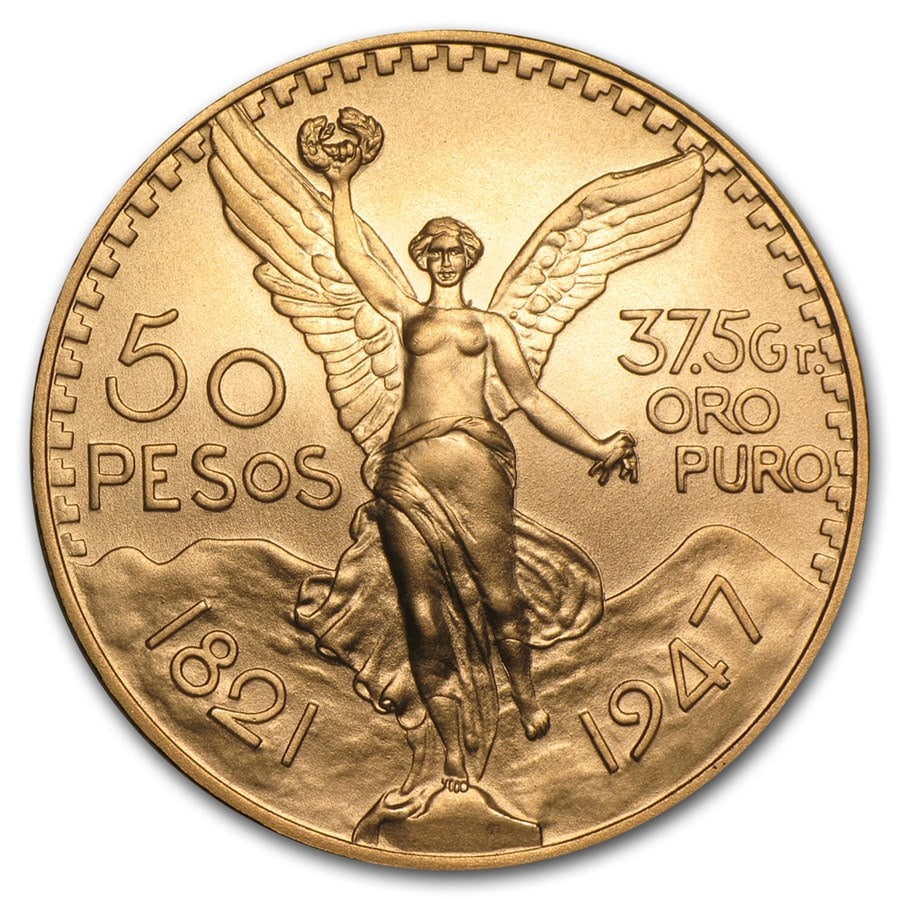 Mexico Gold 50 Pesos BU (Random Year) image 0