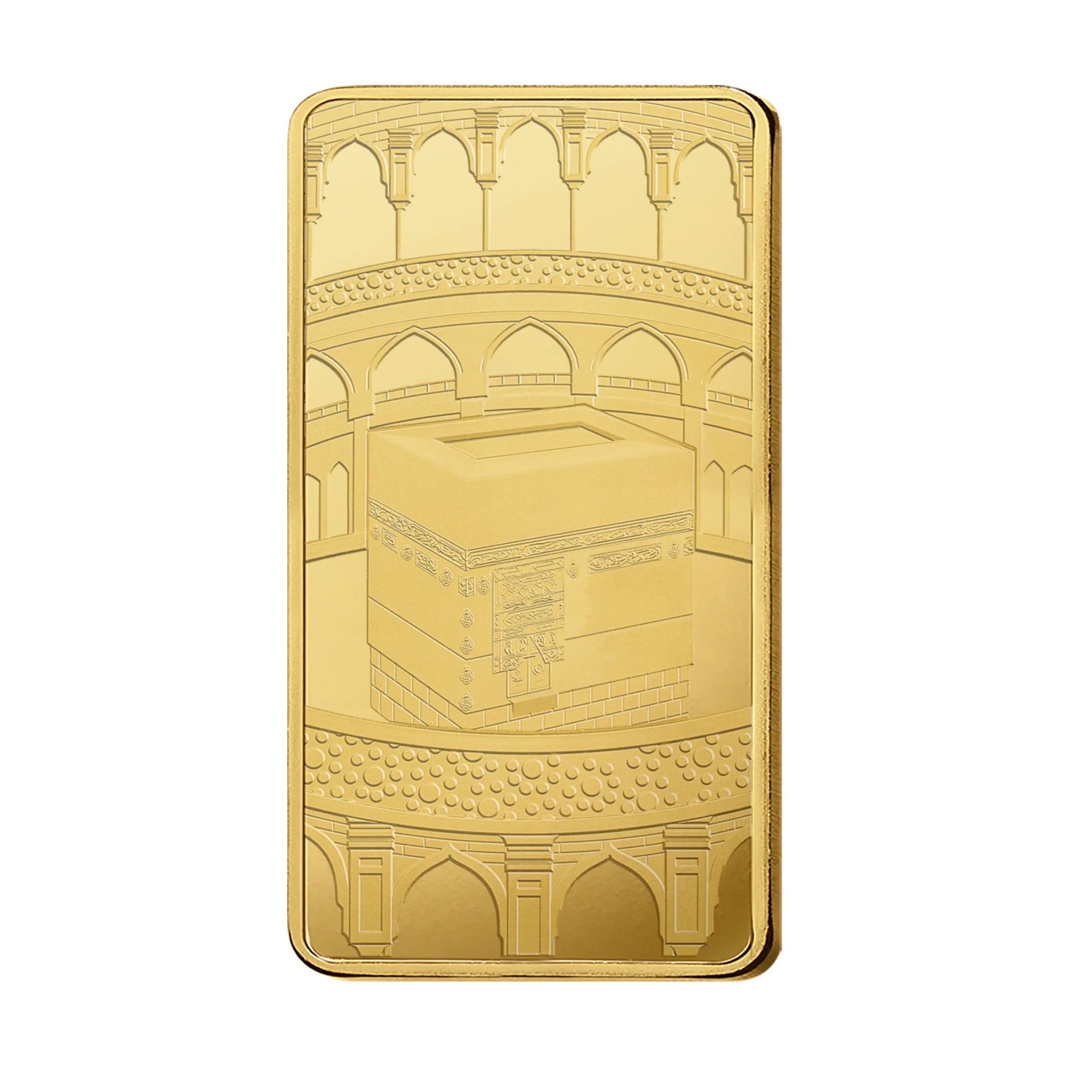 50 gram Pure Gold Kaabah Bar 0.9999 - RG Refinery, UAE image 1