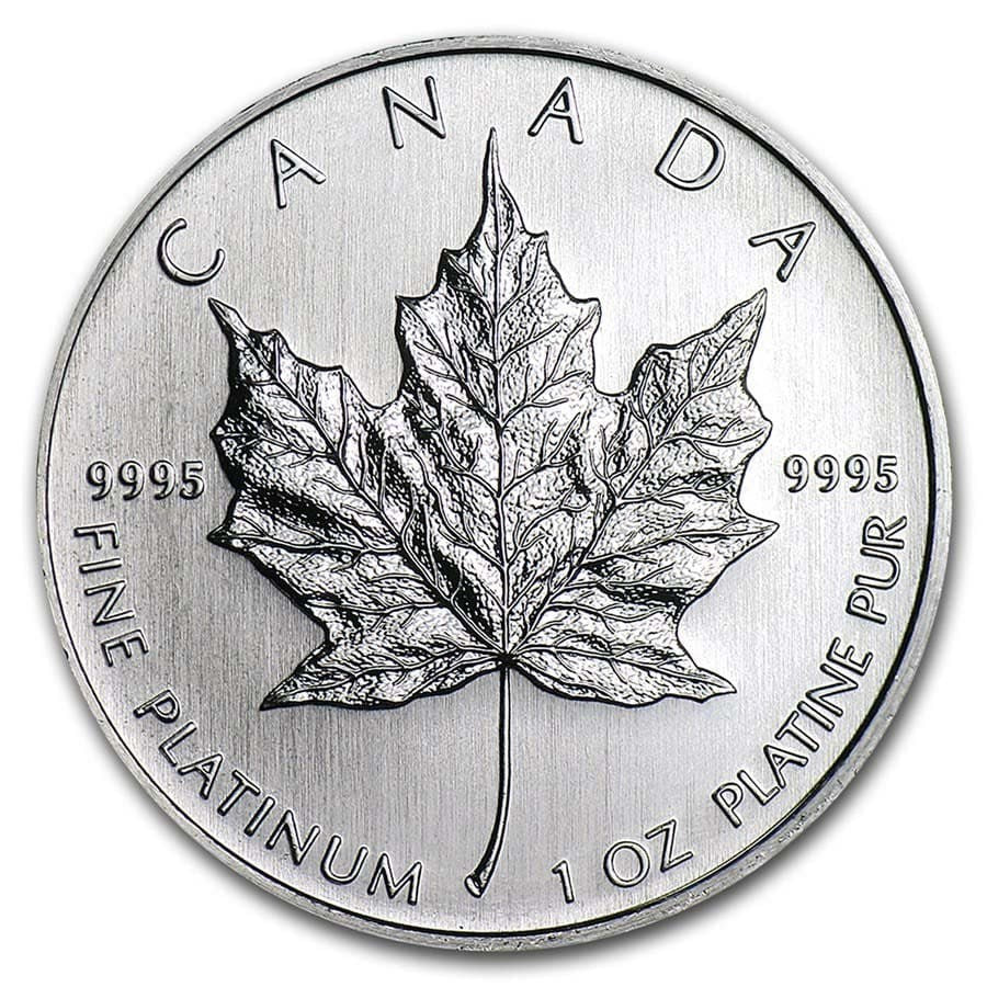 Canada 1 oz Platinum Maple Leaf (Random Year) image 0