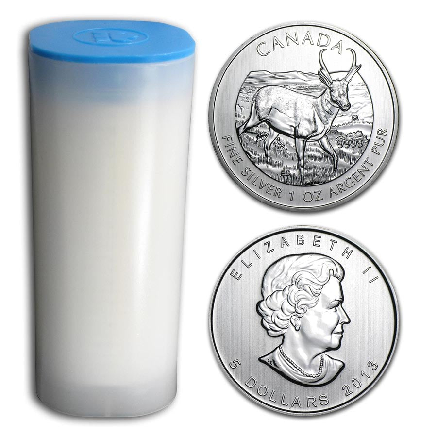 2013 Canada 1 oz Coin Silver Antelope (Tube of 25)