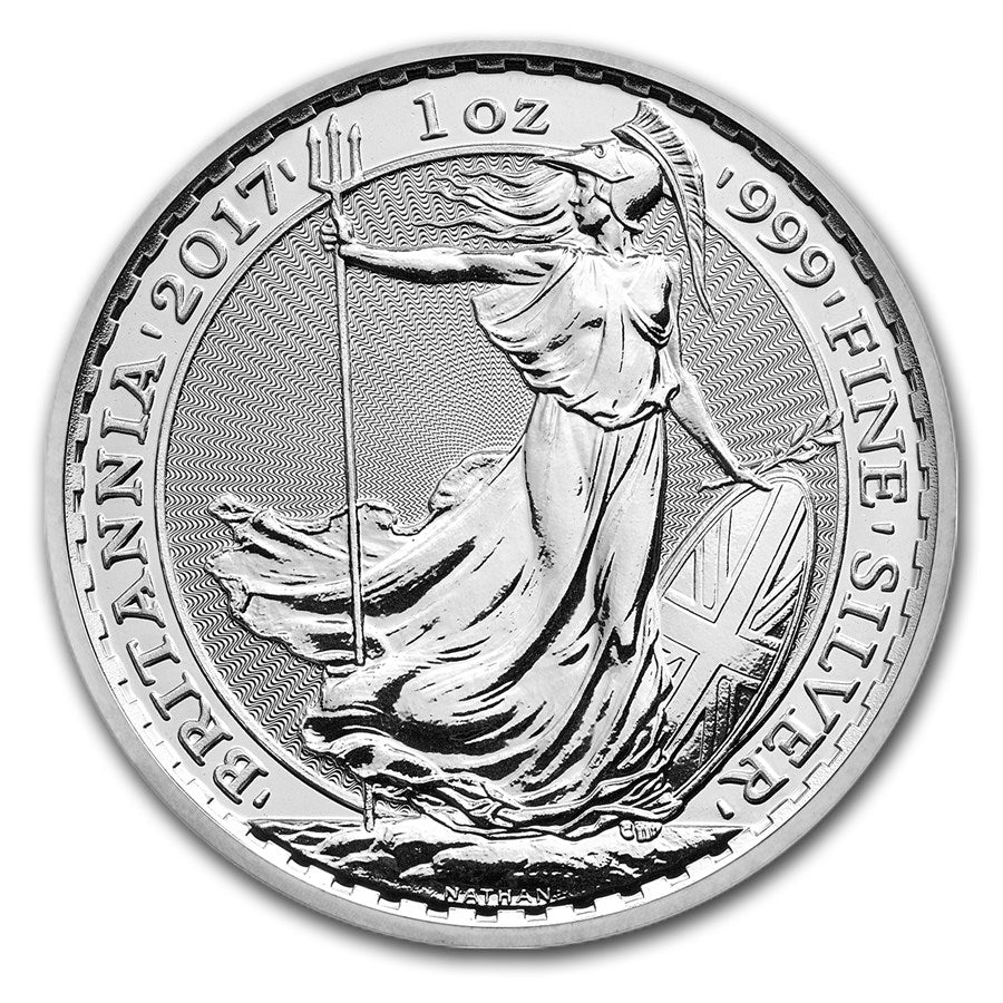 2017 Great Britain 1 oz Silver Britannia (20th Anniversary)