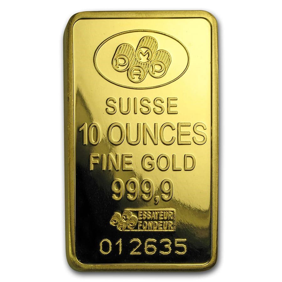 10 oz Gold Bar - PAMP Suisse Lady Fortuna (w/Assay) image 2