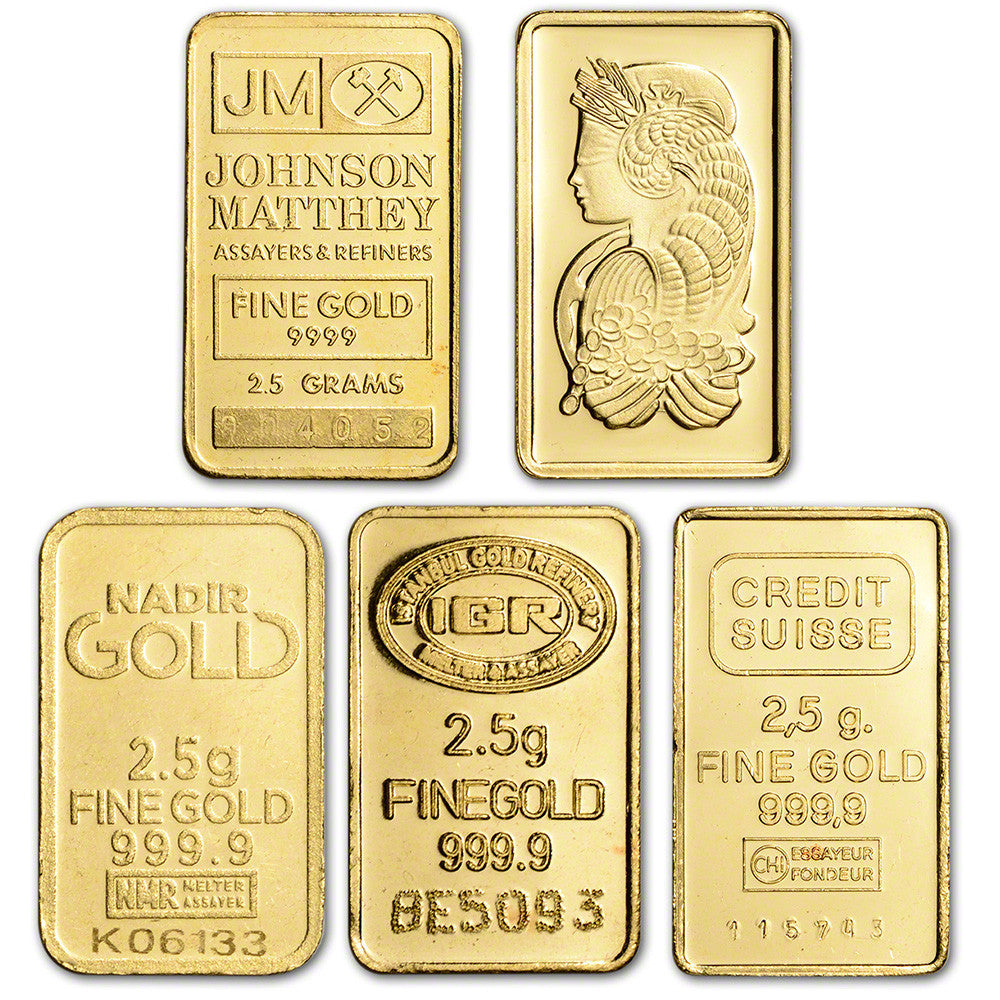 2.5 Gram Assorted Pure Gold Bar (Secondary Market) image 0