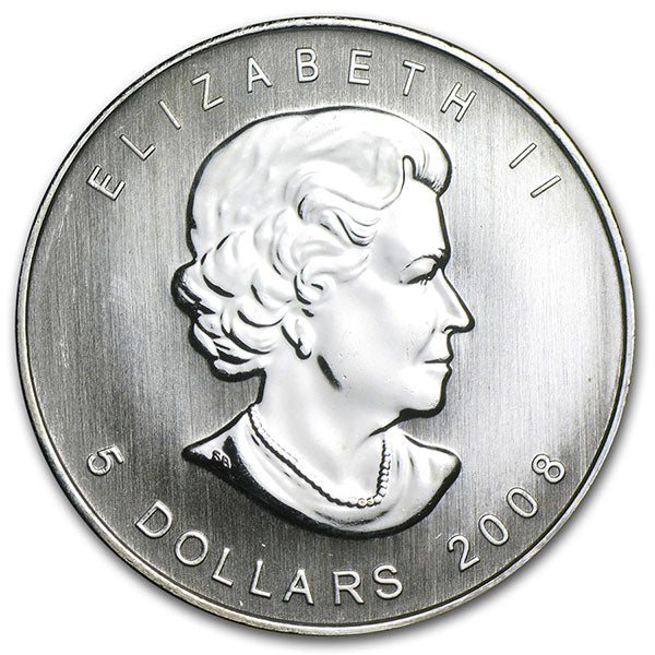 2008 1 Oz Canadian Silver Maple Leaf image 1