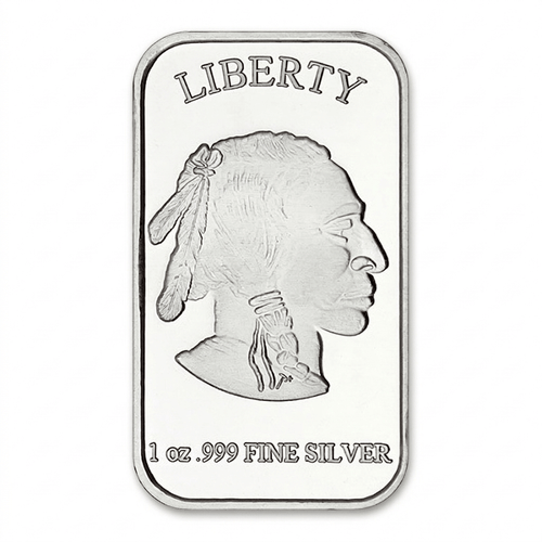 1 oz Buffalo Silver bar image 1