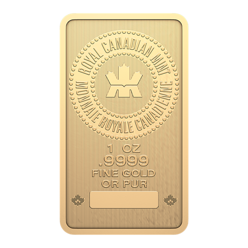 1 oz Royal Canadian Mint Gold Bar (RCM) New Style image 2