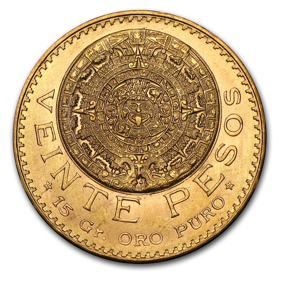 Mexico Gold 20 Pesos (Random Year) AU image 0