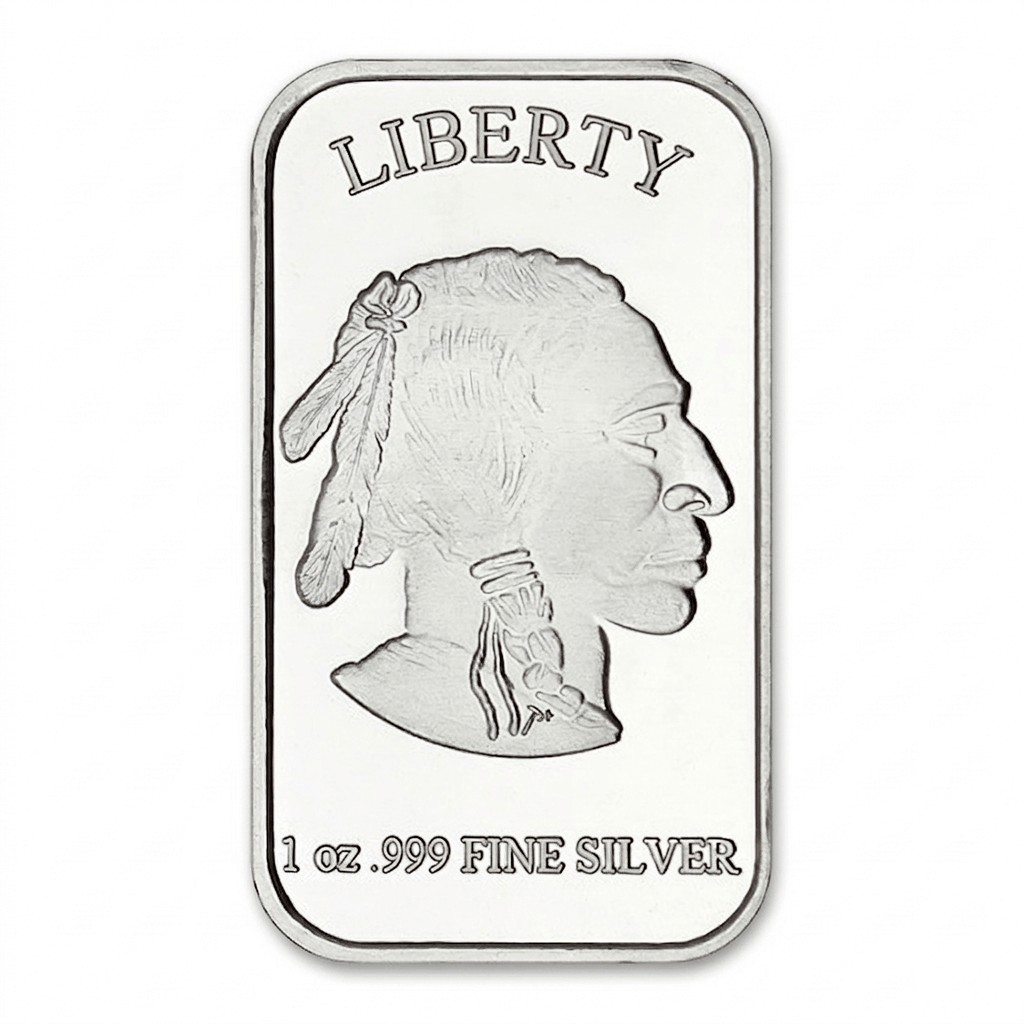 1 Oz American Buffalo Silver Bar image 1
