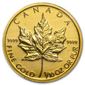 1/10 Oz Canadian Maple Leaf Gold Coin (Random Year) image 0