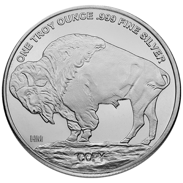 1 oz Pure Silver Liberty Round - Buffalo image 1