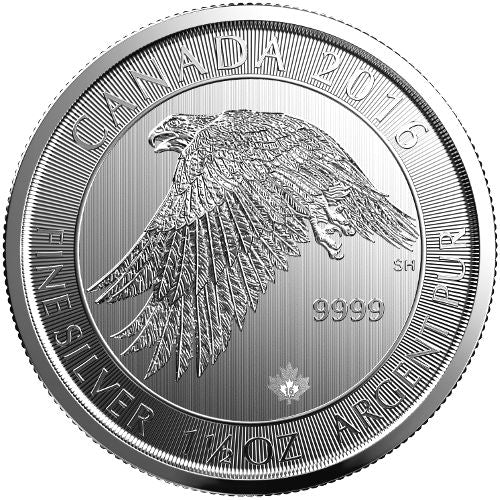 2016 1.5 oz Canadian Silver Falcon Coin image 0