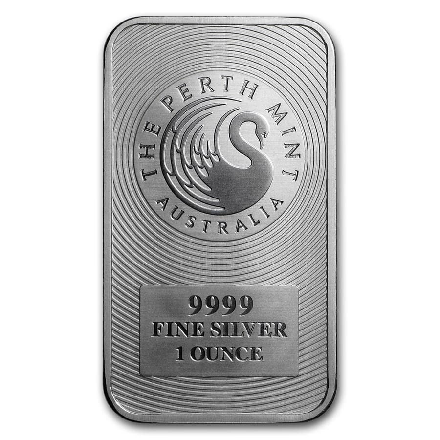 1 oz Silver Bar Kangaroo - Perth Mint image 0