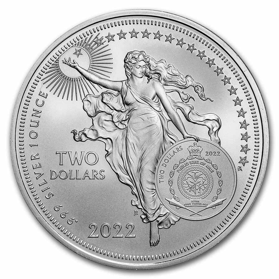 2022 Niue 1 oz Silver Icons of Inspiration: Albert Einstein image 3