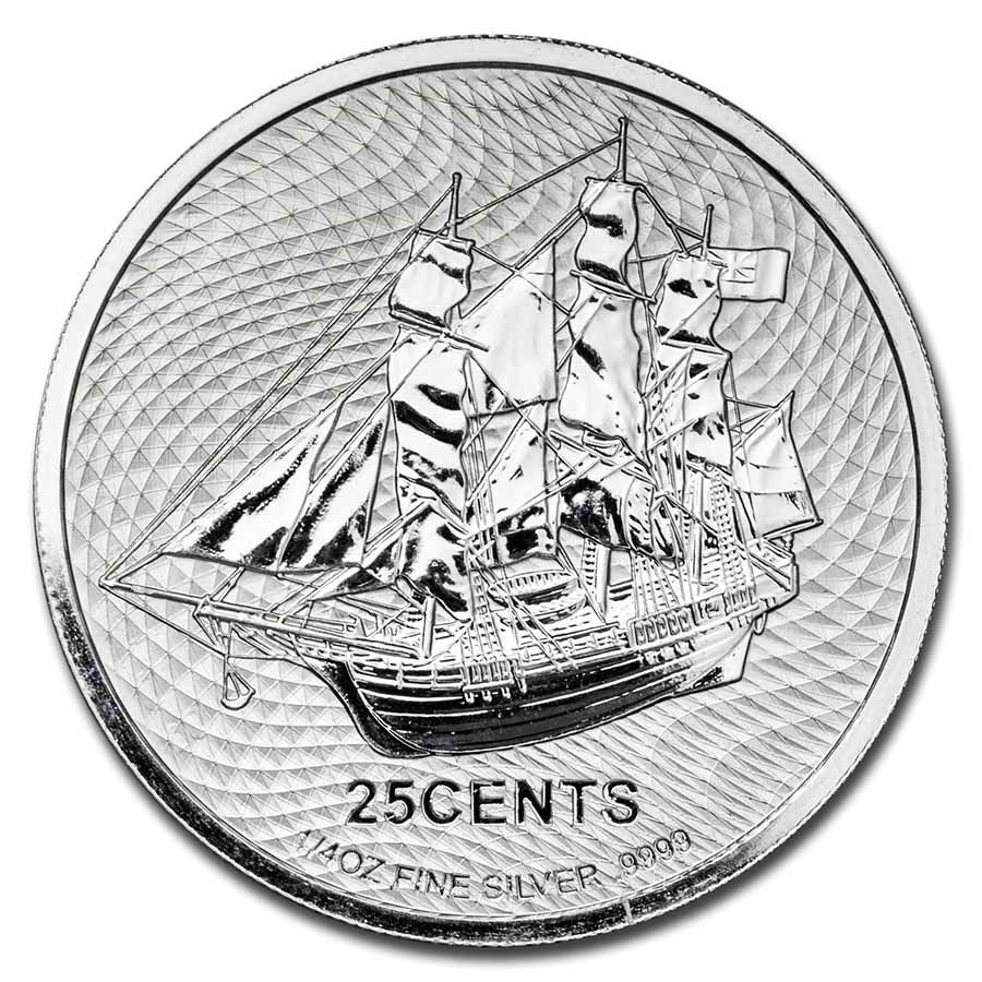 1/4 Oz Silver Cook Islands Bounty Coin 2021 image 0