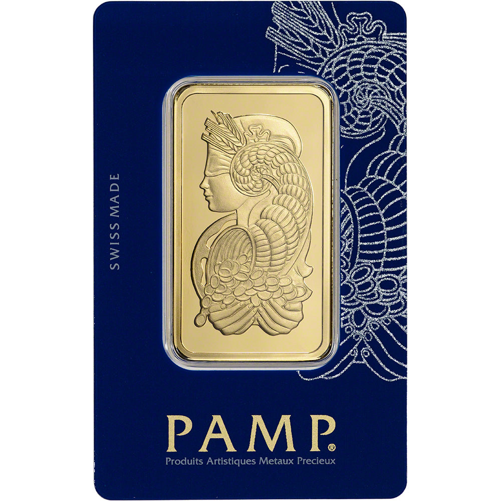 50 gram PAMP Lady Fortuna Gold Bar image 0