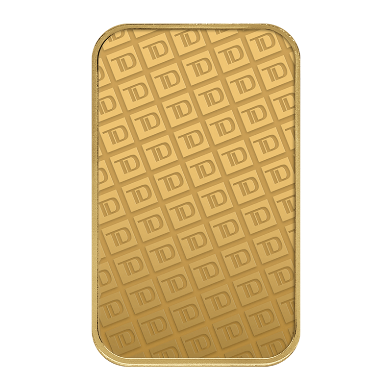 5 oz TD Bank Gold Bar image 1
