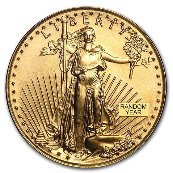 1/10 oz American Gold Eagle Coin (Random Year) image 0