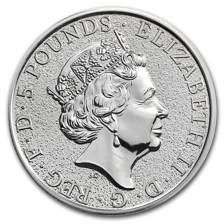 2016 Great Britain 2 oz Silver Queen's Beasts The Lion image 1