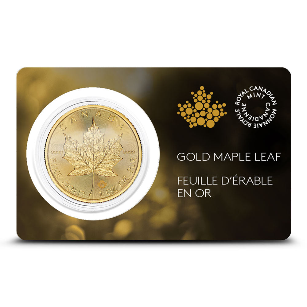 2025 1 oz Canadian Gold Maple Leaf Coin (BU w/ Assay) image 0