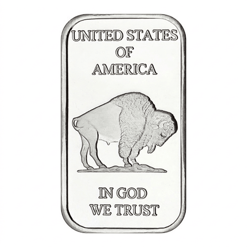 1 oz Buffalo Silver bar image 0