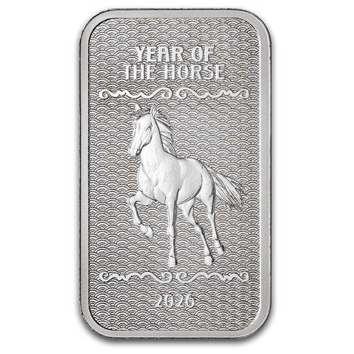 1 Oz PAMP Year of the Horse Silver Bar 2026 image 0