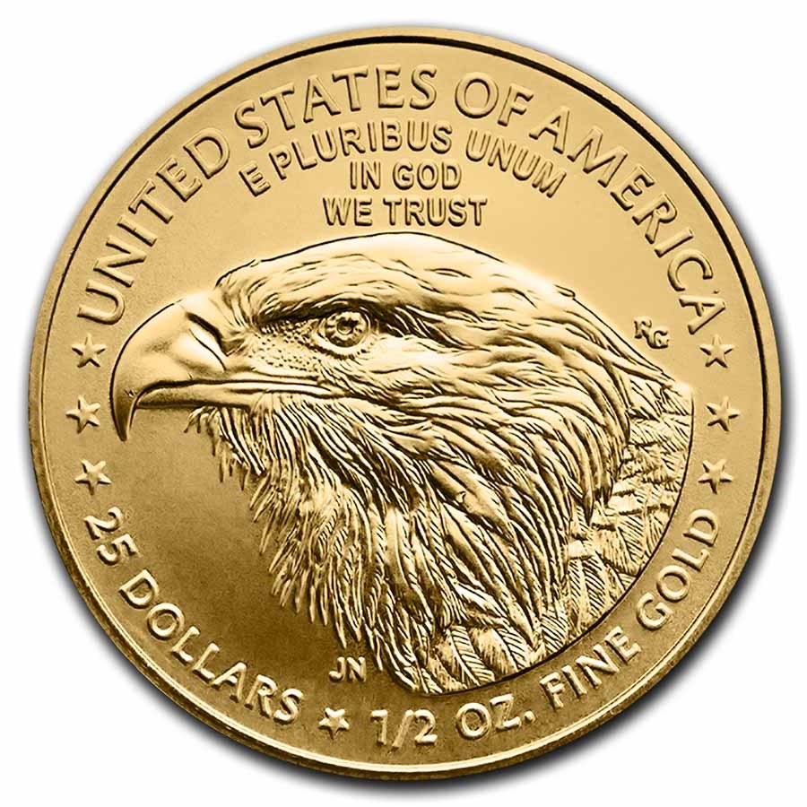 2021 1/10 oz American Gold Eagle Coin BU (Type 2) image 1