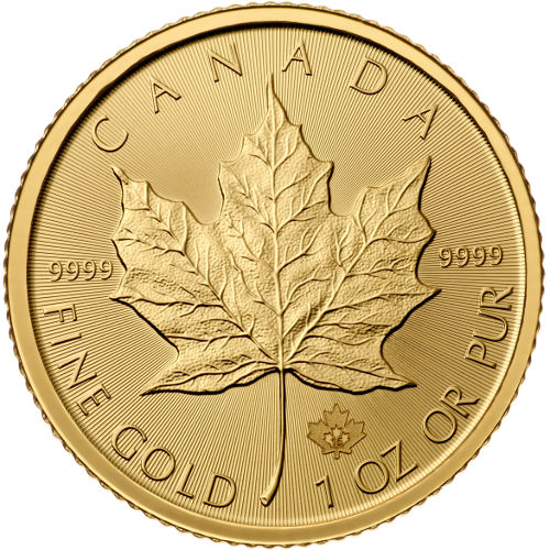 1 Oz 99.99% Pure Gold Maple Leaf Bullion Coin 2017 image 0