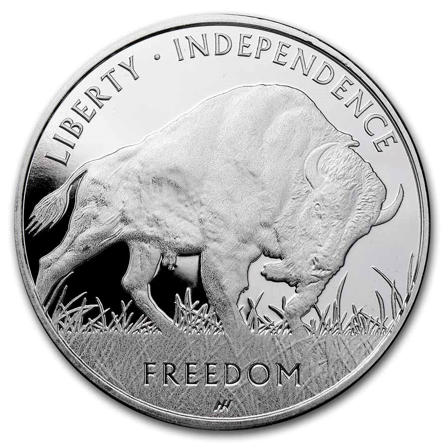 2021 1 oz Silver Round - Liberty Trade Buffalo image 1
