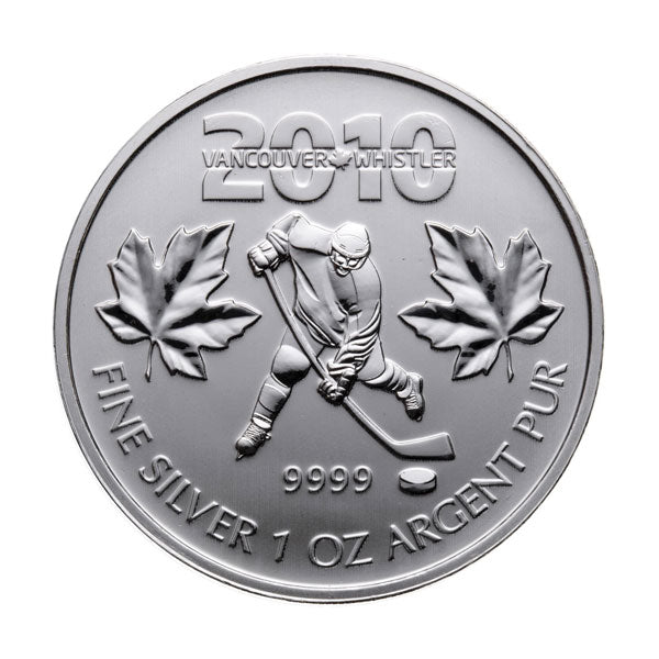2010 1 Oz Canadian Silver Maple Leaf - Winter Olympics image 0