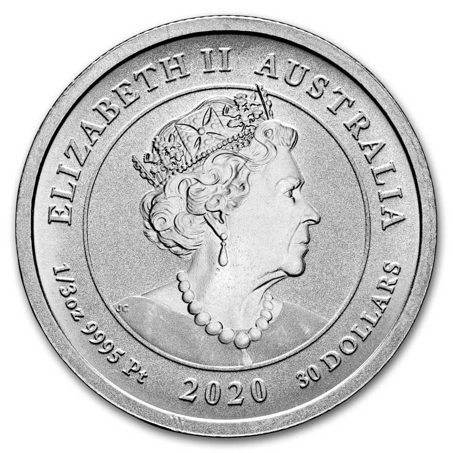 2020 Australia 1/3 oz Platinum Striped Marlin BU image 1