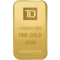 5 oz TD Bank Gold Bar image 0