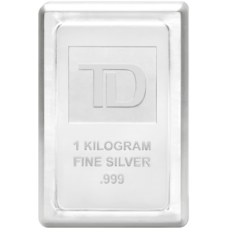 1 kilo TD Bank Silver Stacker Bar image 0