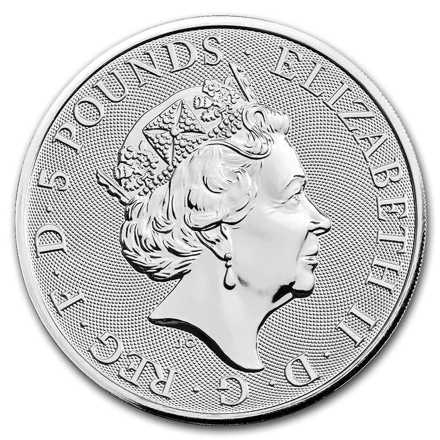 2 oz Silver Royal Tudor Beasts The Yale of Beaufort 2023 image 1