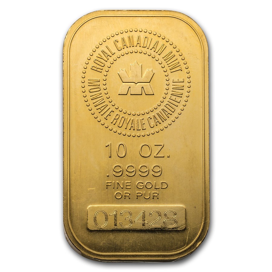 10 oz Gold Bar - Royal Canadian Mint RCM Open image 0