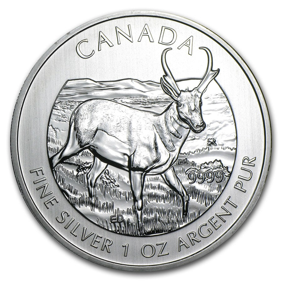1 Oz Silver Antelope Canadian Coin 2013 image 0