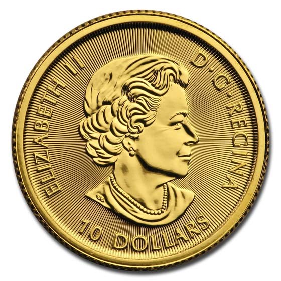1/4 oz Canada Gold Bison BU (Random Year) image 1