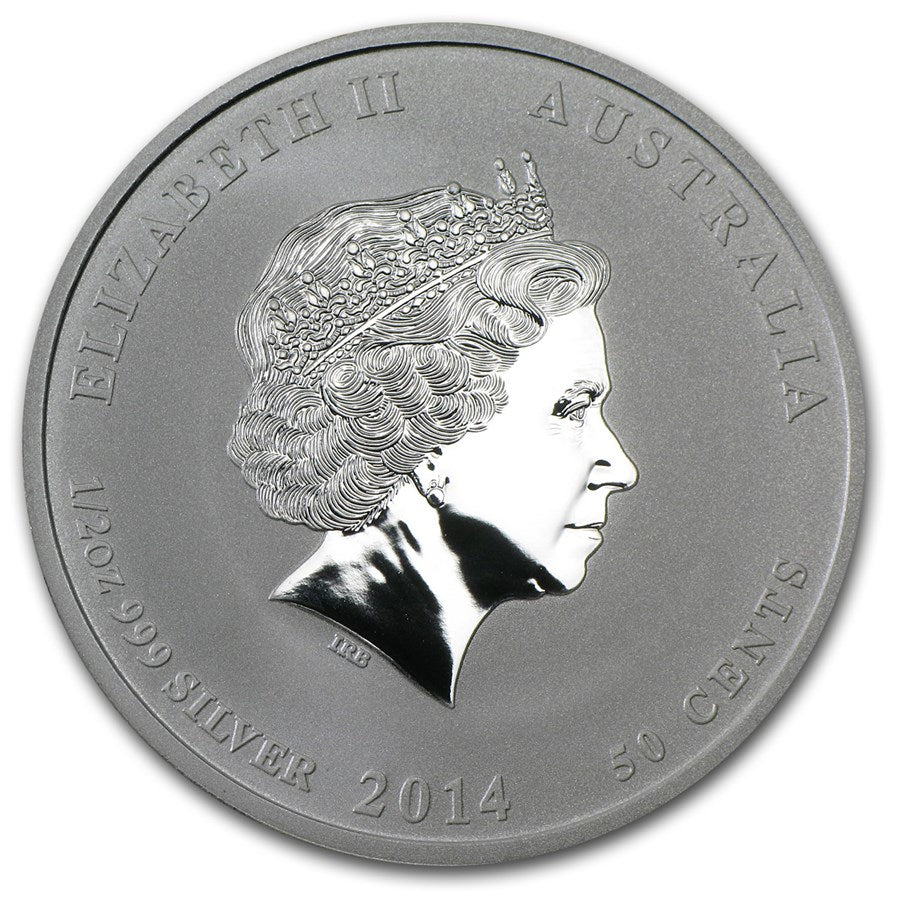 2014 Australia 1/2 oz Silver Year of the Horse BU (Series II) image 1