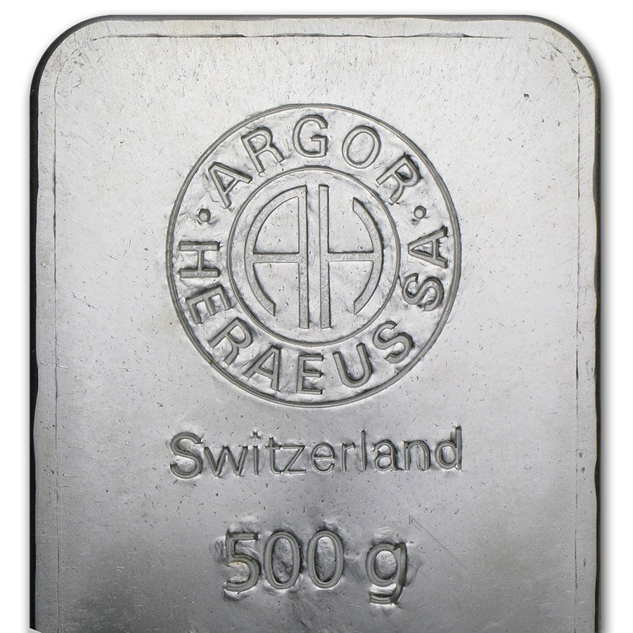 500 gram Silver Bar - Argor-Heraeus (Switzerland) image 4