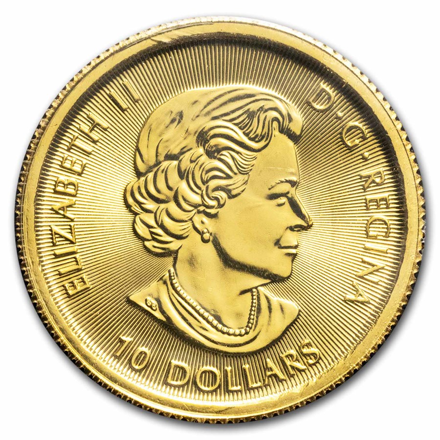 1/4 oz Gold Twin Maple Leaf (Random Year) image 1
