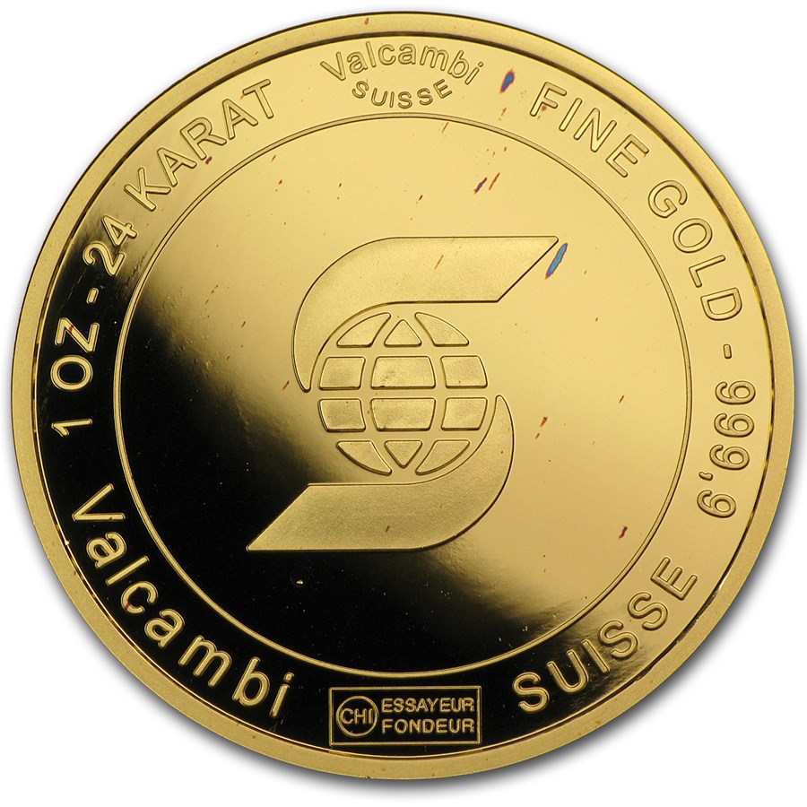 1 oz Gold Round - Scotiabank Valcambi Suisse (In Assay) image 2